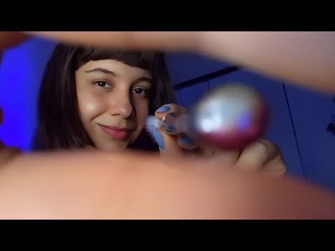 ASMR Eye Cleaning 👁️✨ Toques na Tela, Mouth Sounds & Relaxamento Profundo