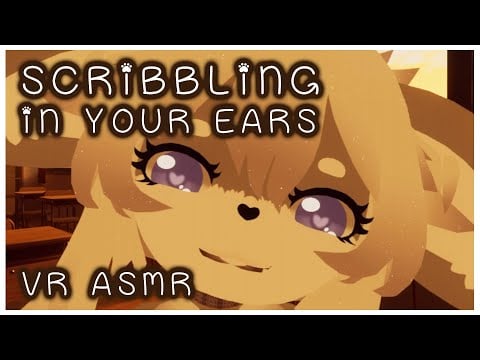 Bunny Girl Helps You With Your Homework | VR ASMR [Scribbling and Encouragement]