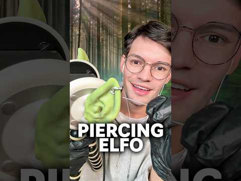 ERES UN ELFO Y TE HAGO UN PIERCING #asmr #shorts #asmrsounds #comedia
