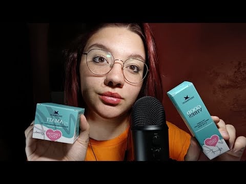 DESYMAGIC BEAUTY & SOULCARE UNBOXING (LID SOUNDS, WHISPERING & TAPPING) 😴😍💜 | ASMR ITA