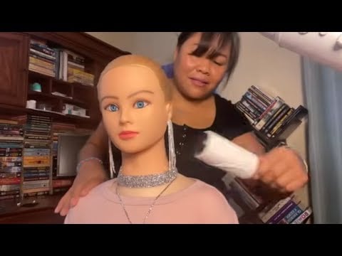 ASMR Perfectionist  Hair STYLING & Finishing Touches For Perfect BALLERINA BUN ( Hair Straightening