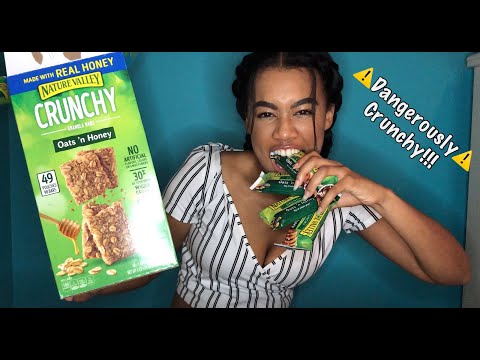 ASMR | Eating Nature Valley Granola Bars (extremely crunchy and crumbly ASMR)