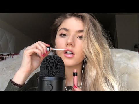 ASMR- Wet Lipgloss Application 💧 & MOUTH SOUNDS [ASMR German/Deutsch]