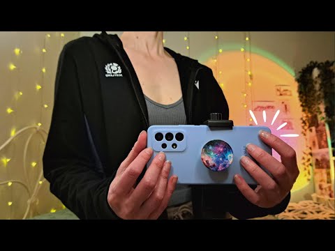 ASMR | Lofi Phone & Camera Tapping with Lens Touching | Silicone Case 😴