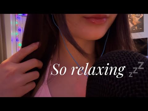 ASMR Gentle Body Triggers ☁️ Hair Play, Fabric Sounds & Inaudible Whispers
