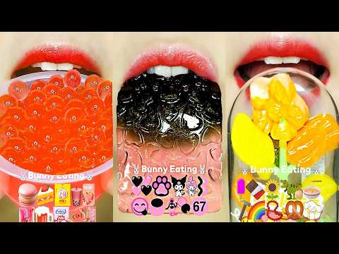 ASMR Lip Mukbang (No Talking) 👄 10 Min BEST Compilation | Sticky & Crunchy Eating Sounds