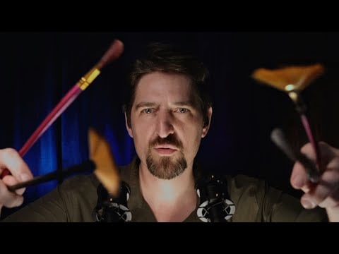 ASMR Painting You with the Best Fan Brushes for 30 Mins