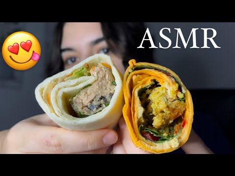 ASMR | COMIENDO WRAPS Y DONUTS 🌮🍩