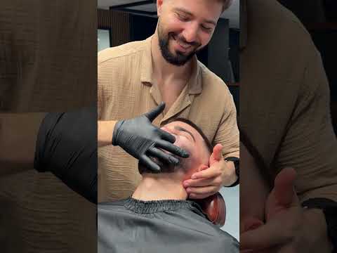 More similar videos on my channel🎥😌 #asmr #asmrbarber #massage #relax #thebarbersarms #haircut