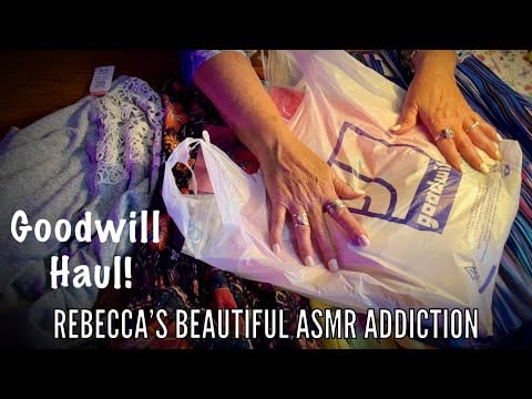 Shopping Haul~Goodwill! ASMR (No Talking Version) Show & Tell & lots of crinkles!