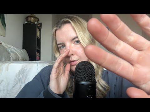 ASMR Mouth Sounds and Hand Movements