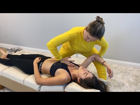 Five-Point Chest CRUNCH on the FRONT for Spinal-Muscle Knot Release