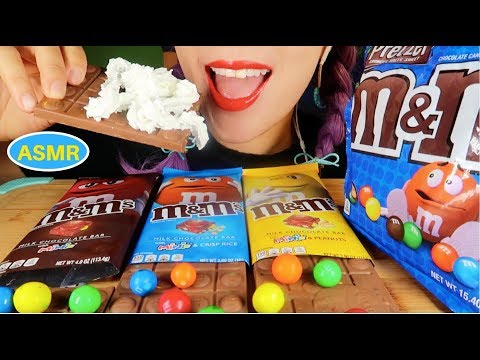 ASMR 엠엔엠 초콜릿 바+ 휘핑크림 리얼사운드 먹방| M&M’S CHOCOLATE BAR+WHIPPED CREAM Crunchy EATING SOUND|CURIE. ASMR