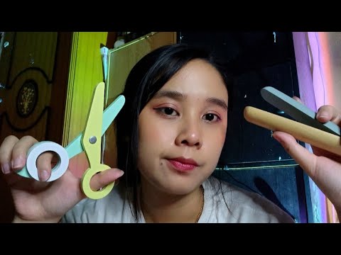 ASMR Perbaiki rambut kamu dengan Paket Lengkap Wooden Toys Hair Dresser Set ✂ Layered Sounds 💖