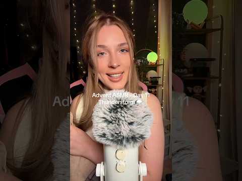 Day 11 arrives with a cozy thunderstorm vibe #asmr #thunder #asmrsounds #british #american