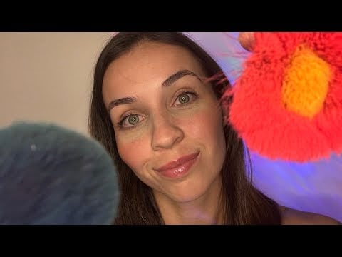 ASMR 🖌️ BRUSHING U TO SLEEP | mic brushing + stipple 🫟