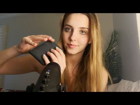 ASMR ~ Leather Sounds Only! Tapping, Scratching, and Gripping 👞 💼 ✨