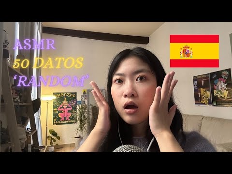 ASMR READING RANDOM FACTS IN SPANISH TE LEO DATOS RANDOM