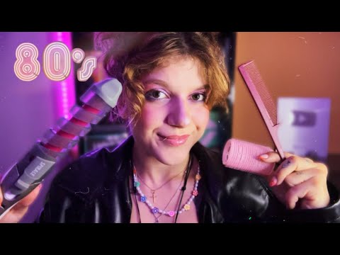 O CORTE E FINALIZAÇÃO CAPILAR QUE VAI TE FAZER DORMIR✨ASMR ROLEPLAY SALÃO DE BELEZA 1980s