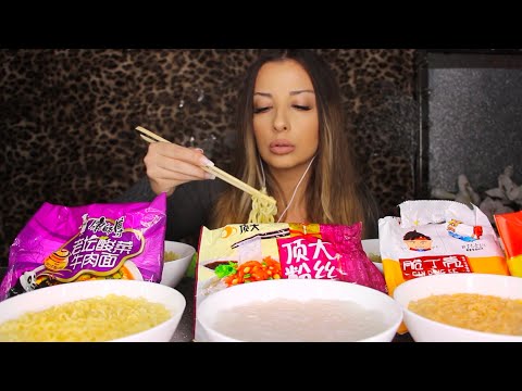 ÇİN'DE SATILAN PAKET NOODLE VS TÜRKİYE'DE SATILAN PAKET NOODLE🍝 | TÜRKÇE ASMR | EATING SOUNDS