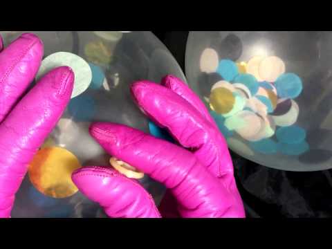 LEATHER GLOVES  💘 TOUCHING BALLOONS [[ASMR]]