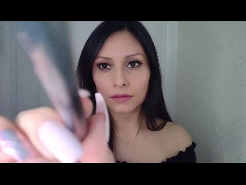 Asmr~ Relaxing Camera lens brushing, touching/tapping & hand movements