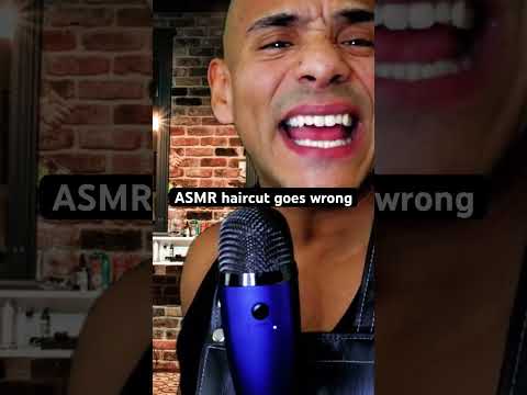 ASMR haircut goes wrong #asmr #asmrcommunity #asmrsounds #asmrvideo #fypシ
