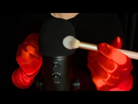 Satin Gloves Brushing the Mic | Soft and Slow ASMR