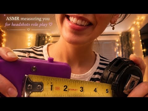 ASMR- lofi, personal attention taking your measurements for headshots role play