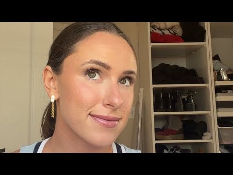 ASMR doing my wedding makeup *first trial*
