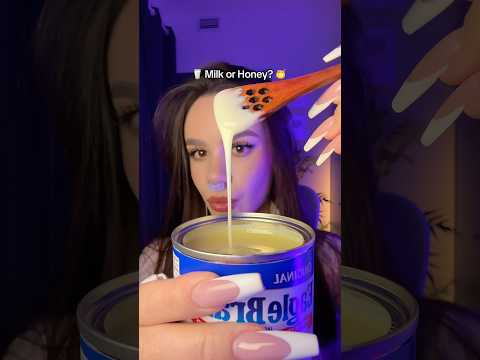 🥛 Milk or Honey? 🍯 ASMR eating #asmr #asmrsounds #asmrvideo #sleep #tingles