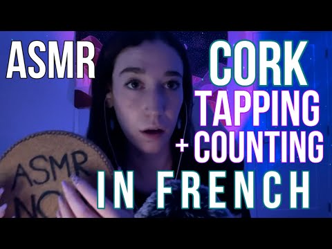 ASMR Cork Tapping + Counting (In French) | ASMRnoa