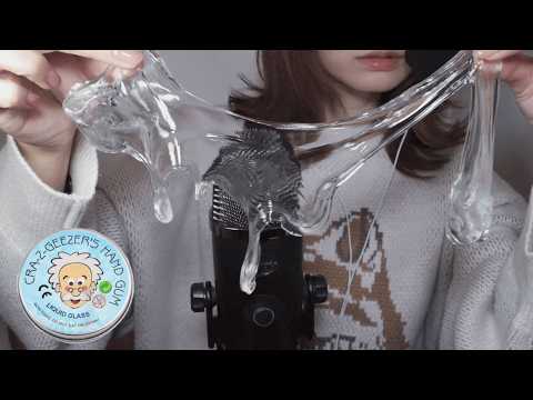 パチパチ×ぺたぺた音が気持ちいいハンドガムスライムを触る【ASMR】