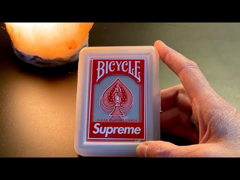 Trying out Supreme Playing Cards, Shuffle, Solitaire ~ Softly Spoken Female Regular Voice ASMR