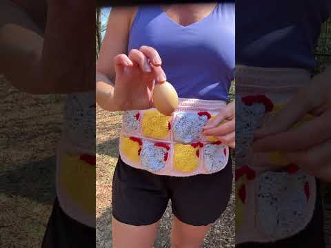 The prettiest egg apron ever! I may be a little partial because my precious daughter-in-law made it