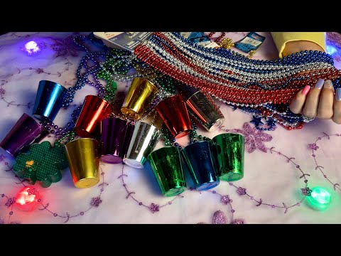 Bead necklaces! Card Tags! (Whispered w/candy) Rummaging sounds. So cool~ASMR