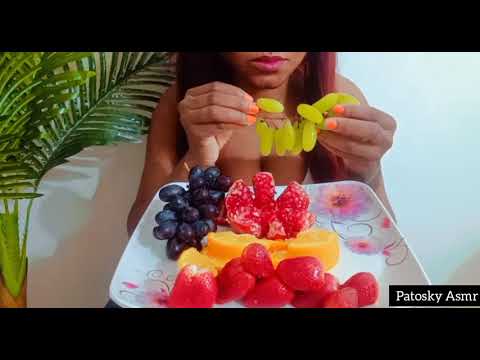 ASMR EATING FRUITS * CRUNCHY JUICY NO TALKING (Eating Sounds)