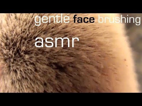 soft mouth sounds and gentle face brushing asmr - binaural-