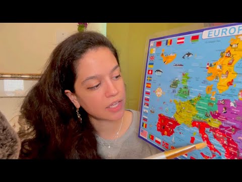 ASMR~ Soft Geography Teacher Europe