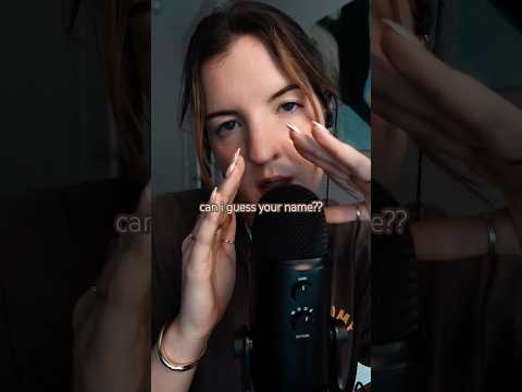 how’d i do?? #asmr #names #interactive