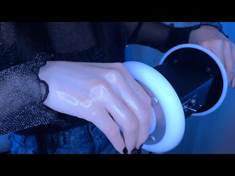 ASMR Brain Melting Oil Ear Massage for Deep Sleep 😪 3Dio, whispering, 1Hr / 耳マッサージ