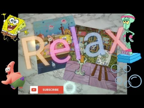 LOFI ASMR TRIGGERS: NICKELODEON STICKER PUZZLE (SPONGEBOB🐚) #23