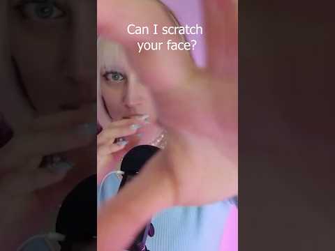 ASMR 💗can i stratch your face? #asmr #nails #nailsasmr #scratching #scratchingasmr