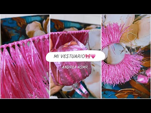 Haciendo mi vestuario de baile 💗🌺 | Susurros relajantes | Andrea ASMR 🦋