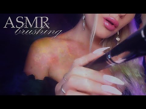 ASMR 💛 Gentle Mic Brushing and Inaudible Whispering for Deep Sleep 😴💛😴