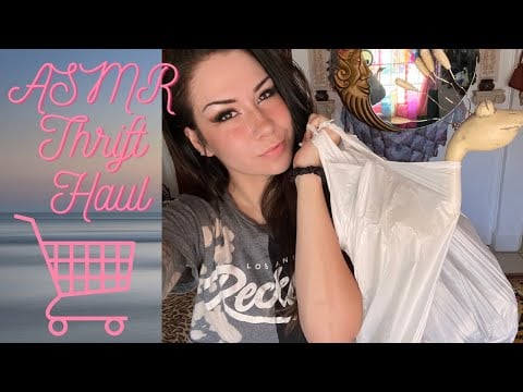 ASMR Thrift haul. Soft spoken, crinkling, tapping. Chit chat. Lofi. Show & tingle. May 2025