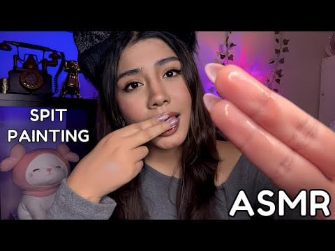 ASMR ESPAÑOL / EL SPIT PAINTING MÁS LUJOSO del canal + productos LUJOSOS + BABITA EXTREMA