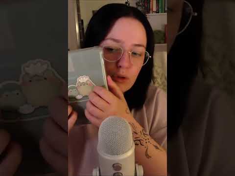 ASMR Kindle Tapping & Tongue Clicking | No Talking  #mouthsounds #relax #asmrsounds #nails #closeup