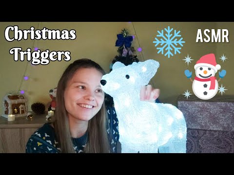 ASMR Christmas Triggers🎅🎄❤️(Tapping, Scratching, Trigger Words)