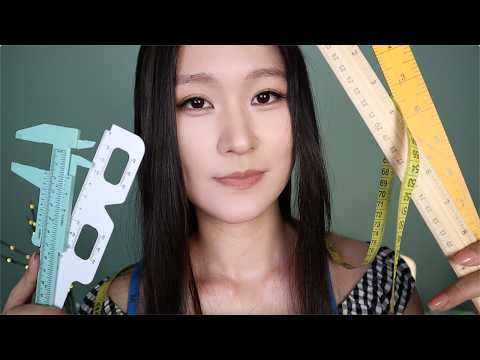 ASMR 📏 Measuring You📝(Face Touching, Symmetry Checking, Personal Attention, Close Up Face Measuring)